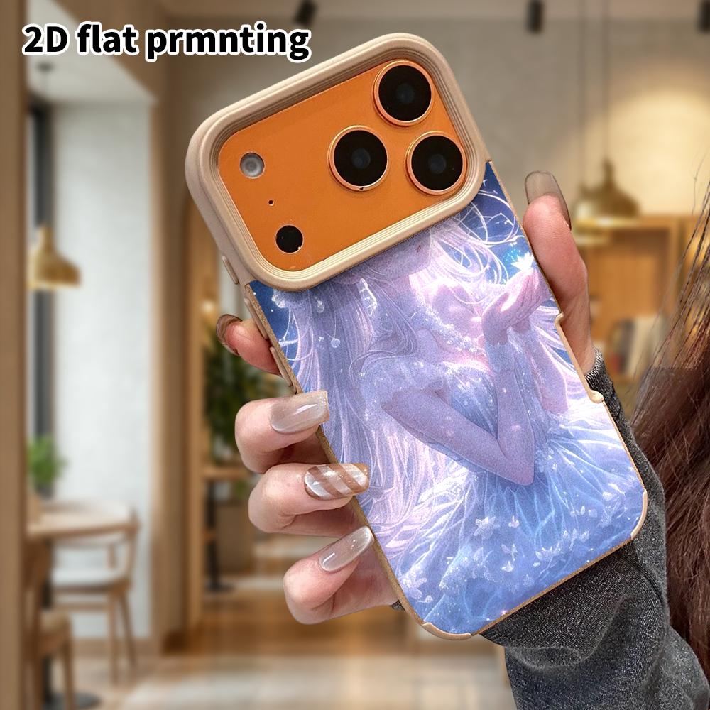 Phone Case: Lambskin 2D Flat Samsung Galaxy A34 A35 M05 M06 S20 S22 S21 FE Plus 5G Protective Case, Mermaid-Feeling Girl, Christmas and Halloween Gift