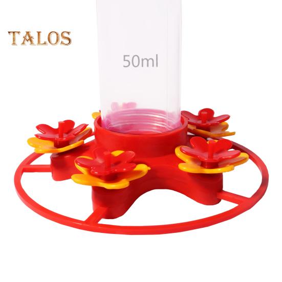 Açık Hava İçin Sinek Kuşu Besleyici Asılı Sızdırmaz Plastik Kuş Besleyici 5 Çiçek Besleme Portu ve Dış Bahçe Dekoru İçin Karınca Hendeği