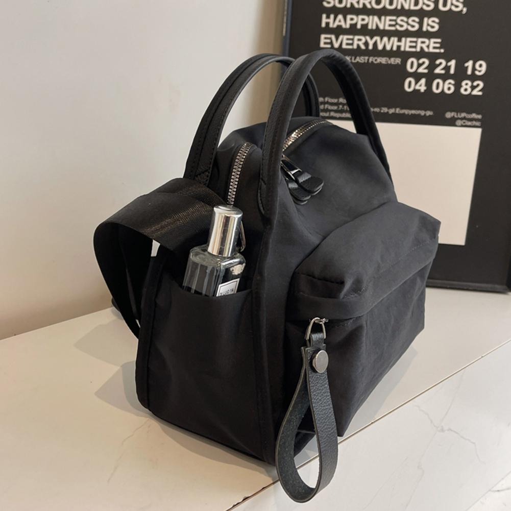 Women Lightweight Sling Bag Large Capacity Oxford Cloth Handbag Solid Color Versatile Shoulder Bag Travel Shopping Work Date Bag