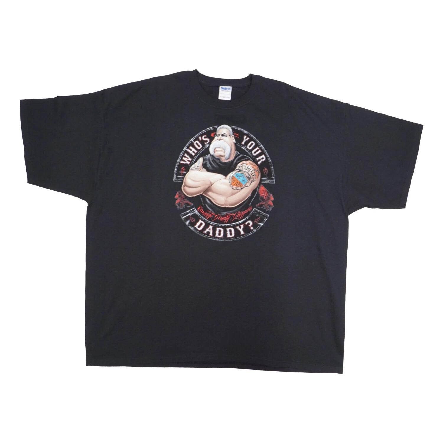 Men s Casual Graphic ORANGE COTY CHOPPERS MENS WHOS YOUR DADDY T SH... S