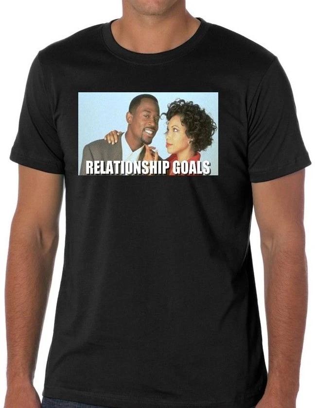 

New Martin Lawrence and Gina TV Series Relationship Goals Valentines Day T shirt L