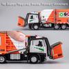 Scale 1:18 Electric Sanitation Garbage Truck Fire Trucks Model Toy Car Light Music Engineering Vehicle Models Birthday Presents