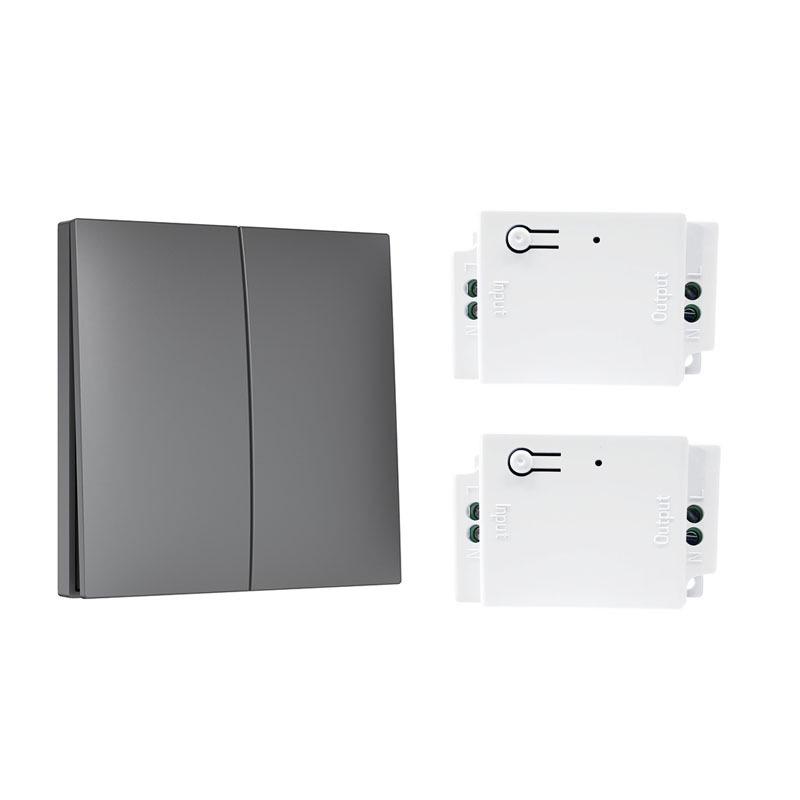 Self-Powered Wireless Switch: Stick-On Multi-Control Remote for 86-Type Panels, No Wiring Needed