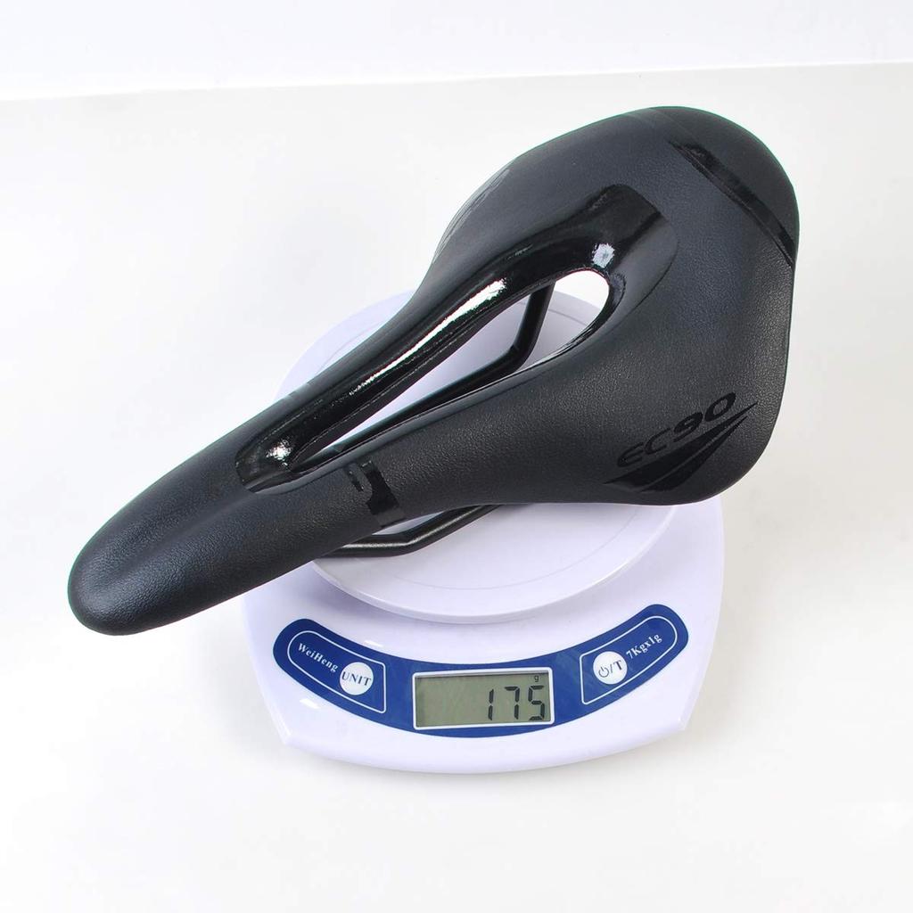 JPFASHIONING Ultralight Bicycle Seat Saddle, Perforated, MTB Road Bike Saddle, Mountain Bike Racing Saddle, PU Breathable Soft Seat Cushion, Only 175