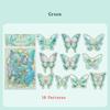 3D Laser Butterfly Stickers Decorated Gold Stamping with Various Shapes for Gifts Can Self Adhesive for Freely