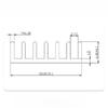 Aluminum Profile Heat Sink, Efficient Thermal Conductive Cooling Fin, Durable Heatsink for LED Power Amplifier Electronic