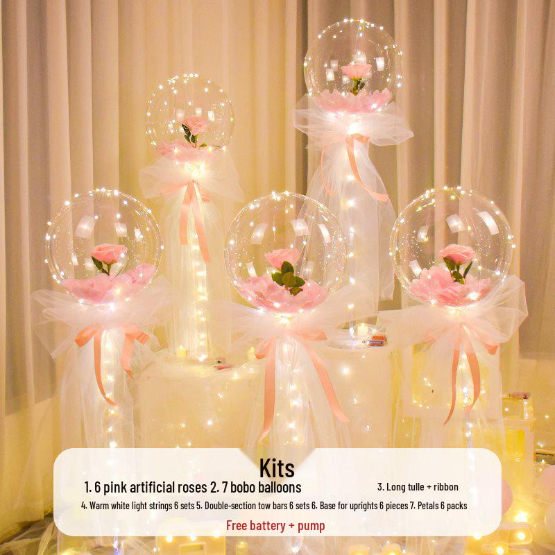 Romantic Proposal & Birthday Indoor Balloon Decoration Set