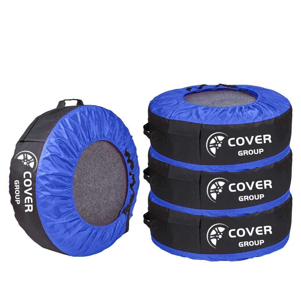 COVERGROUP Tire Storage Cover Felt Pads Outdoor Tire Tote Felt Pads Wheel Protection Dust