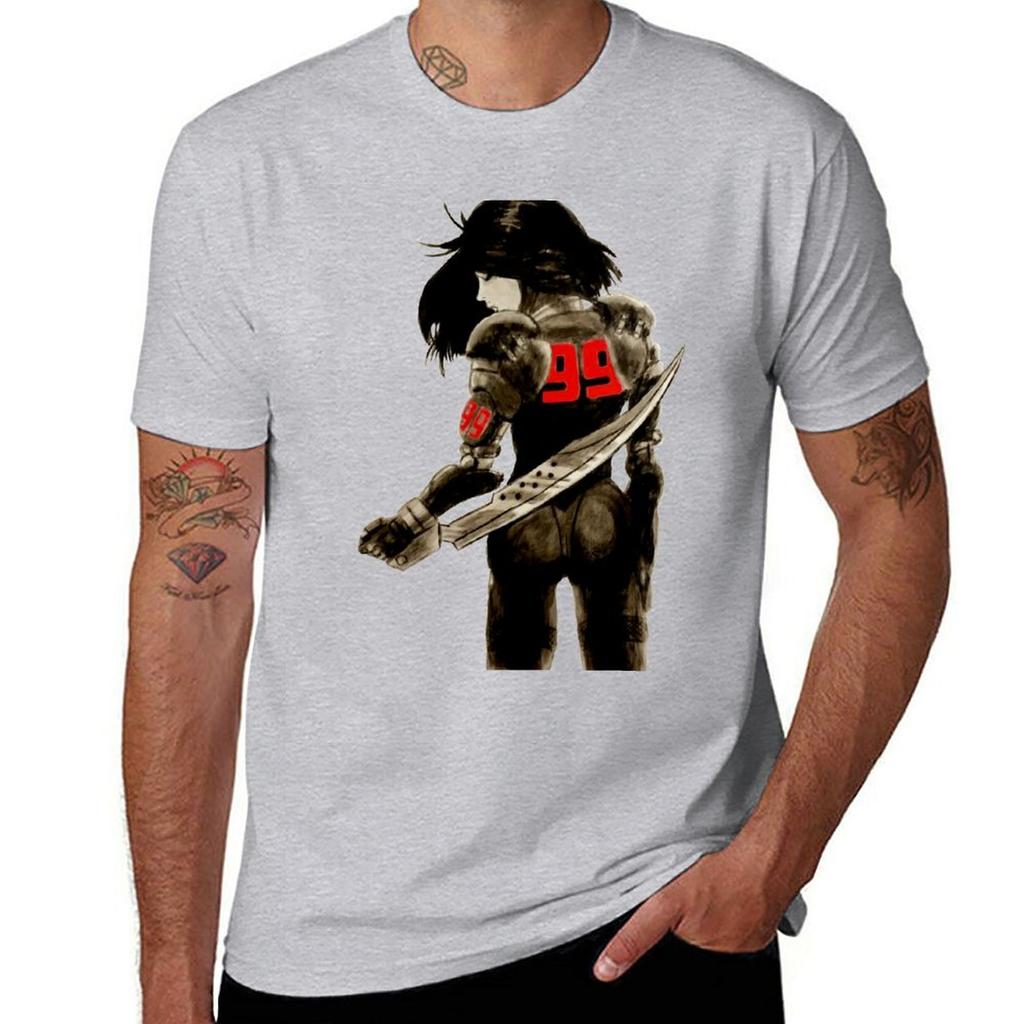 Manga Angel Watercolor TShirt vintage clothes Short sleeve tee tops workout shirts for men