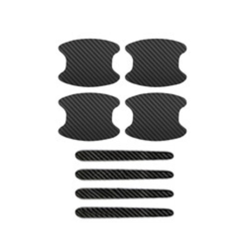 8Pcs Universal Car Door Handle Bowl Scratch Protective Stickers Transparent Car Handle Anti-collision Protection Strip