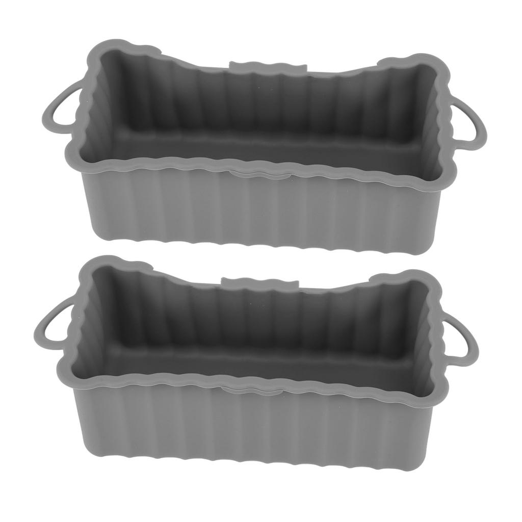 2 PCS Bac à égouttures en silicone pour plancha Blackstone Réutilisable Rectangulaire Coupe récupératrice de graisse Doublure pour camping Barbecue