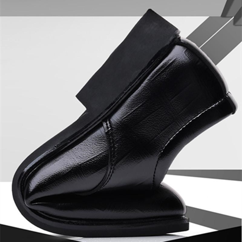 FashionLuxury Business Oxford Leather Shoes Men lace up Leather Formal Shoes Man Office Wedding Flats Male Black office shoes men