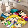 1pc Sailor Moon  Print Round Carpet Chair Round Carpet Suitable for Bedroom Living Room Home Decorative Carpet