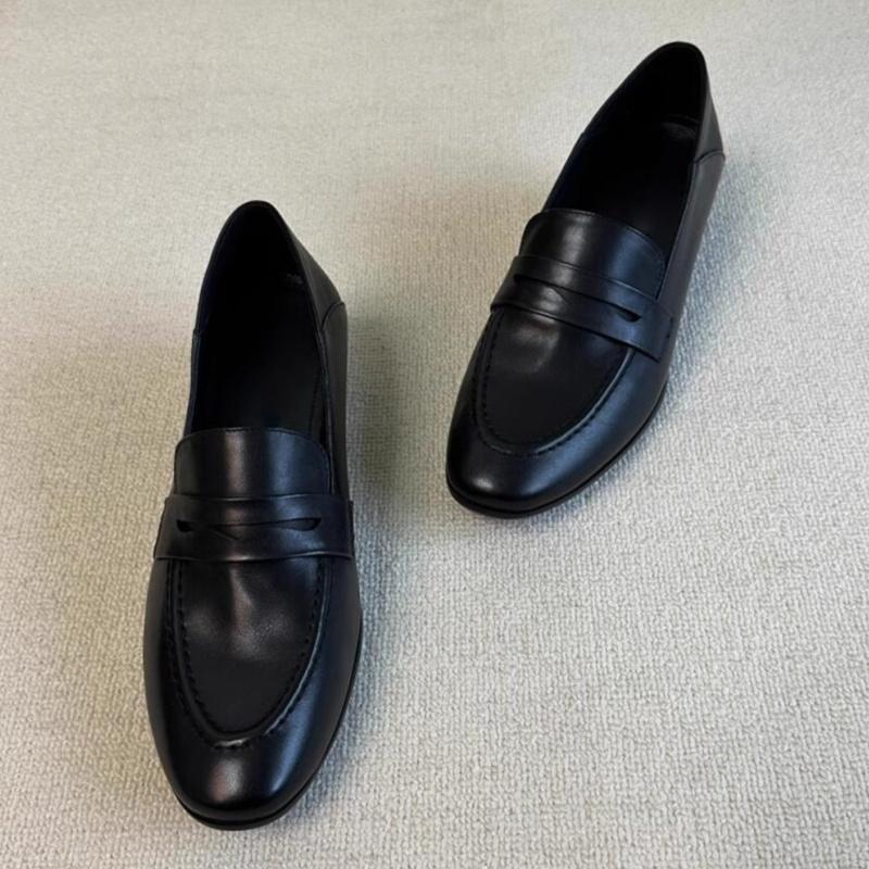Fashion Fashionable Versatile Women's Pumps 2025 Spring Autumn Retro Casual Loafers Men's Round Toe Office Work Shoes Zapatillas