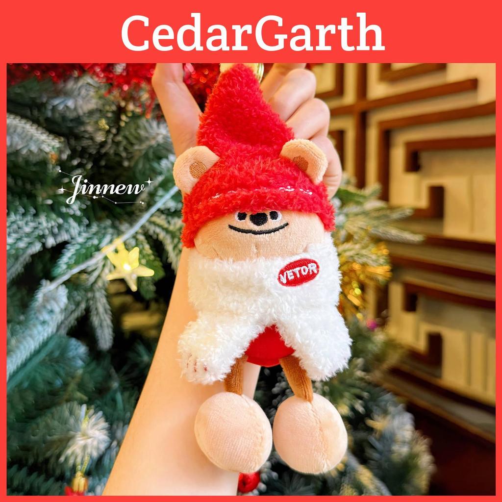 Cuter Bear Winter Spirit Plush Keychain With Cartoon Design For Gifts And Collectors