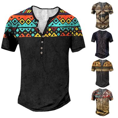Men's Short Sleeve Graphic And Embroidered Fashion T-Shirt Spring And Summer Short Sleeve Printed