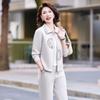 Stylish Two-Piece Sportswear Set for Middle-Aged Women