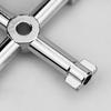 Clé multifonction 4-en-1 - TANDE - 4 voies - Alliage de zinc - 5,5x5,5 cm - Universelle armoires/vannes
