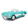 Maisto 1/24 Scale 1957 Chevrolet Corvette Turquoise / Diecast Model Car, Finished Model, 31275 TQ