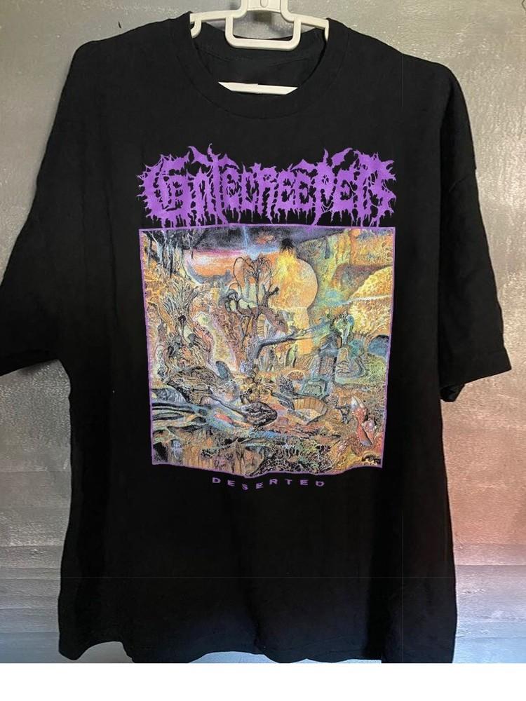 Футболка унисекс черного цвета с логотипом группы Gatecreeper 100% хлопок XXXXL