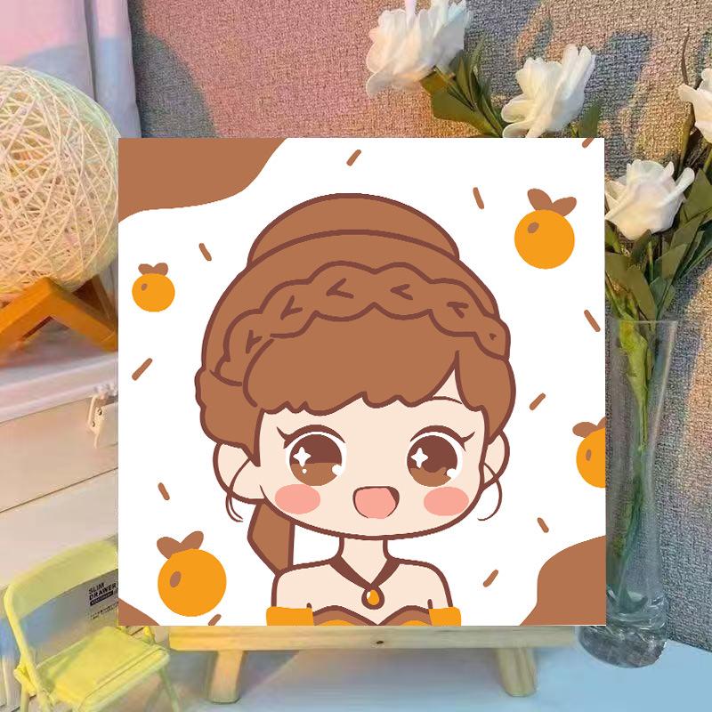 Crayon Shin-chan DIY Acrylic Colorful Kids' Healing Decorative Painting Set