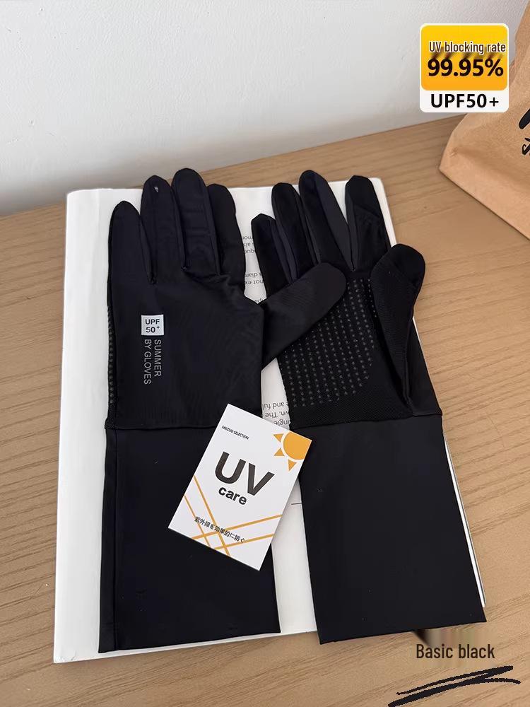 Women's UV Protection Ice Silk Touchscreen Gloves for Outdoor Cycling and Driving - Non-slip, Lightweight, Summer Wear