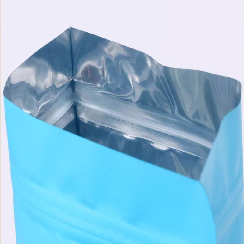 Aluminum Foil Self-supporting Self Sealing Bag, Colored Light Proof and Moisture-proof Packaging Bag, Used for Fish Bait/tea Powder/food Seasoning