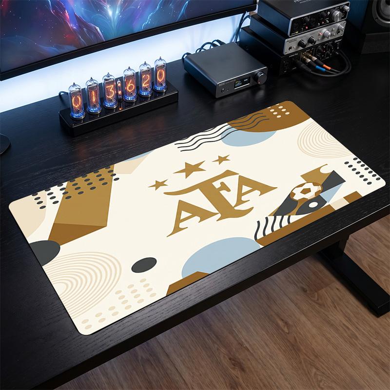 Tappetino Mouse Scudo Calcio Argentina, Tappetino da Scrivania Esteso Antiscivolo in Gomma per Gaming Ufficio Laptop Regalo per Fan