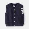 Boys Sweater Vest School Style Knit Sleeveless Casual Spring Fashion Top Clothing for Toddler and Kids