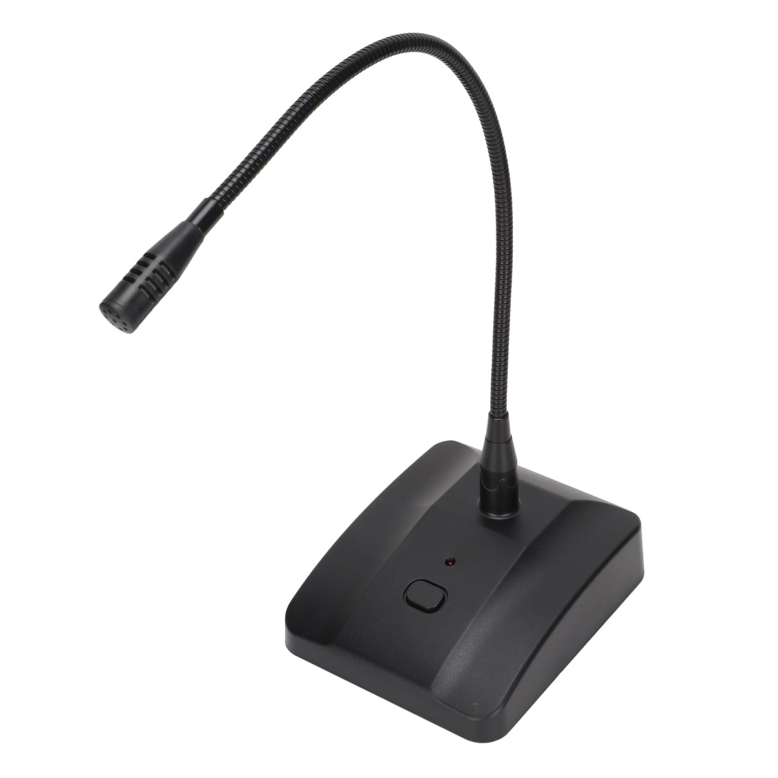 

Gooseneck Microphone 360 degrees Adjustable Noise Cancelling Wired Commercial Microphone with XLR to 6.35mm Cable for