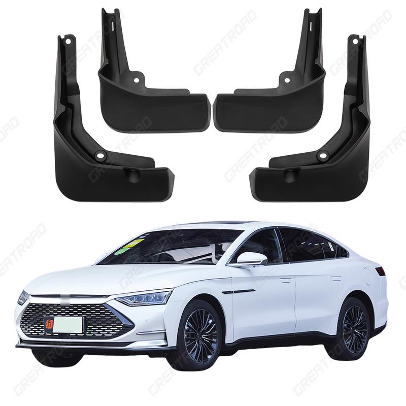 4Pcs Durable ABS Mud Flaps For BYD Han DM - Car Mud Flaps Fender Guards Easy tall Auto Accessories