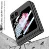 For Samsung Galaxy Z Flip 7 6 5 4 Flip7FE 5G Magnetic Hinge Protection Phone Case Outer Screen Glass Matte Shockproof Hard Cover
