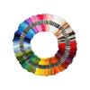 [FineGood] Embroidery Thread Embroidery Thread Set, 50 Color Combinations, 8 Meters, 1 Piece, 6 Straps, Handicraft Thread, High Mass, Multicolored
