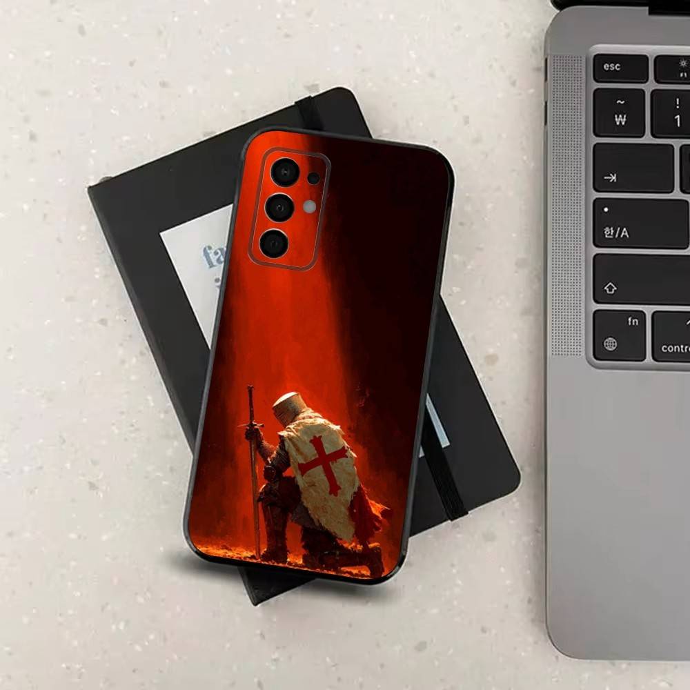 

Crusaders Belief Knight Phone Case For Samsung Galaxy A73,31,8,9,53,32,72,41,J7,52,71,22,Note Soft Black Silicone Cover SamsungNote20