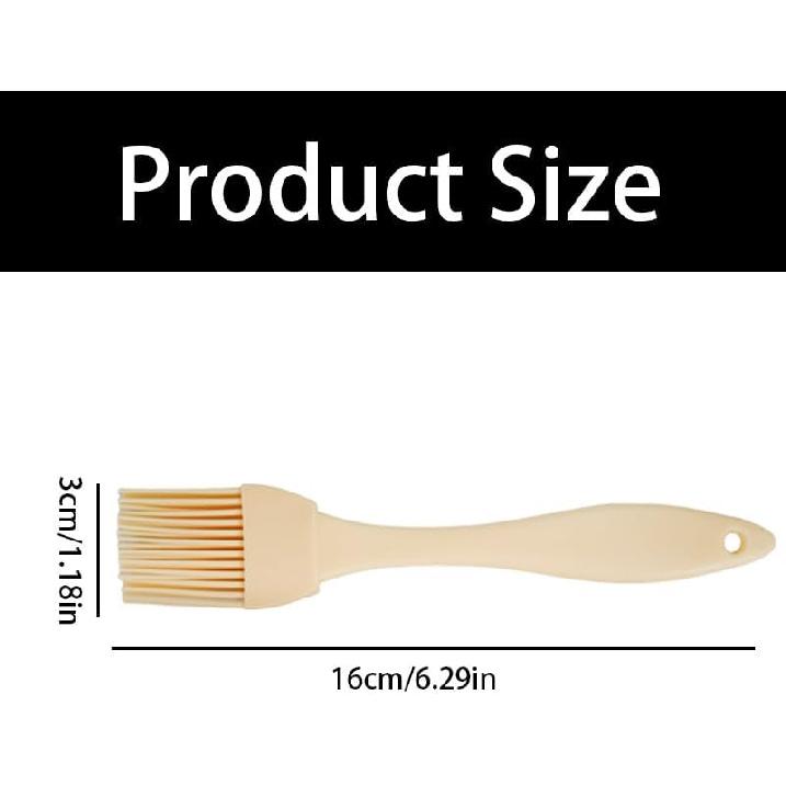 6 Pcs Silicone Basting Brush - Pastry Brushes for Cooking, Baking, BBQ Grilling, Sauce Brushing