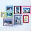 Wooden Colorful Creative Wall Calligraphy Photo Frame Poster Certificate Box Multi Size Drawings Poster Display Ornaments