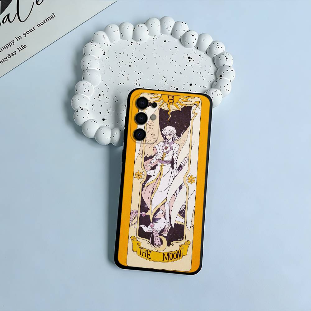 

Anime cards-girl-sakura Phone Case For Samsung S25,S24,S21,S22,S23,S30,Ultra,S20,Plus,Fe,Lite,Black Soft Silicone Samsung S24