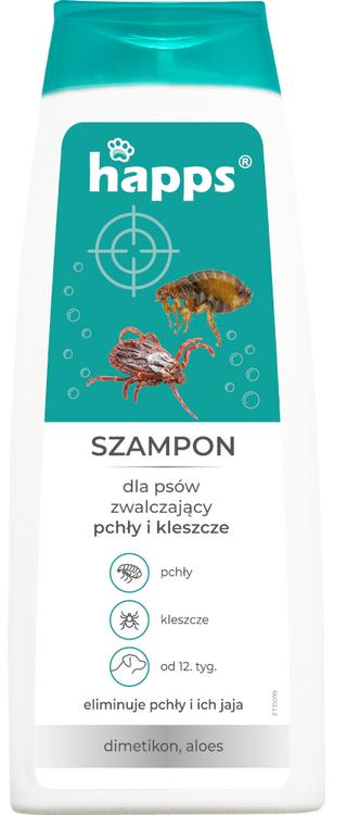 Happs - Szampon Dla Psów Na Pchły I Kleszcze 250Ml