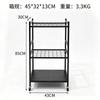 Carrello da Giardino Mobile a 3 Piani con Ruote - Scaffale Multi-Uso per Attrezzi da Esterno Organizzazione Serra Balcone
