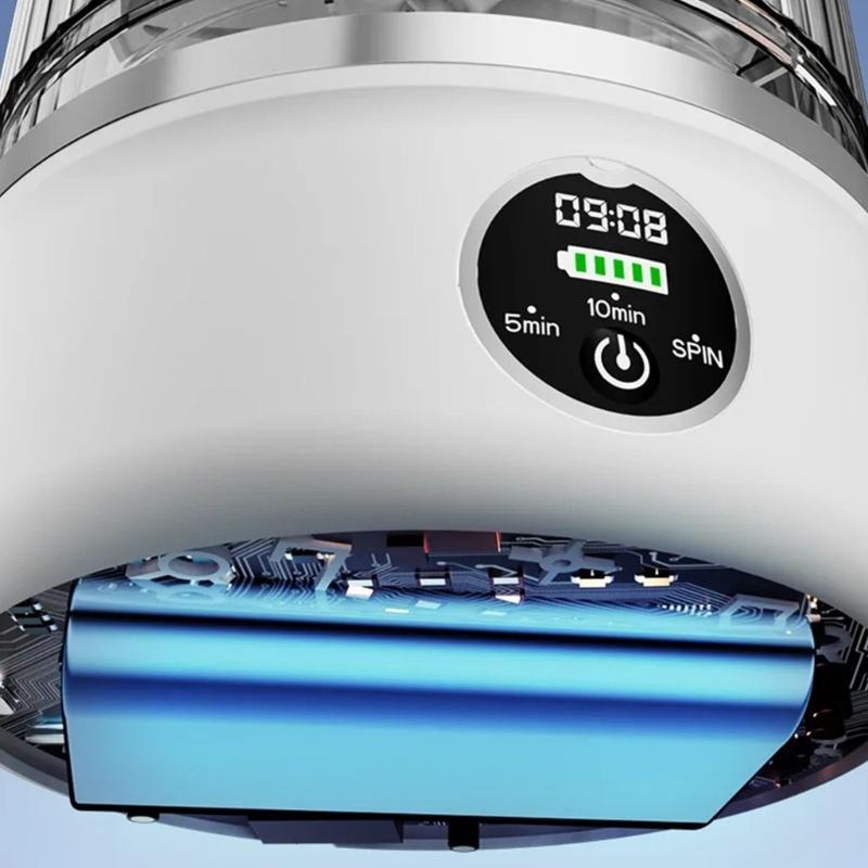 Compact Cordless Laundry Washer with Built In Battery for Delicate Clothes Dormitory Camping Water Saving Technology