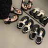 Thick-soled heightening flip-flops sandals women's new summer skirt toe beach sandals