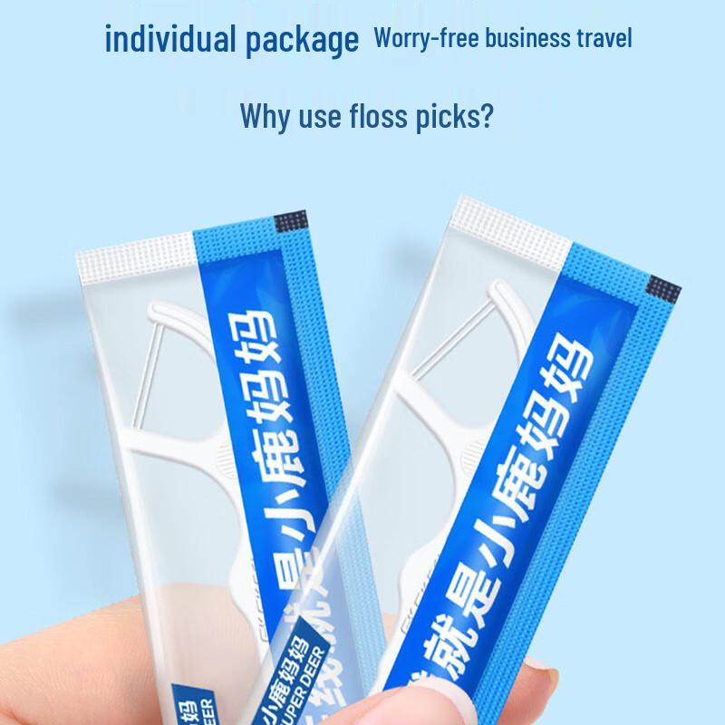 FAWNMUM Double Line Dental Floss Picks