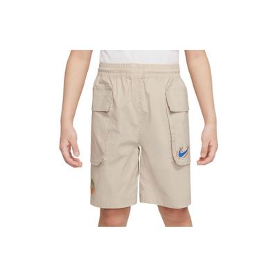 Kids Logo Print Cargo Shorts Kids Bottoms Beige DX7549-008