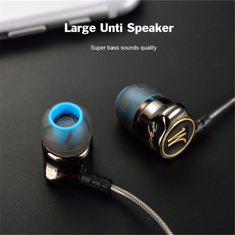 DM7 3.5MM Earphones Special Edition Gold Plated Housing Headset Noise Isolating HD HiFi Earphones