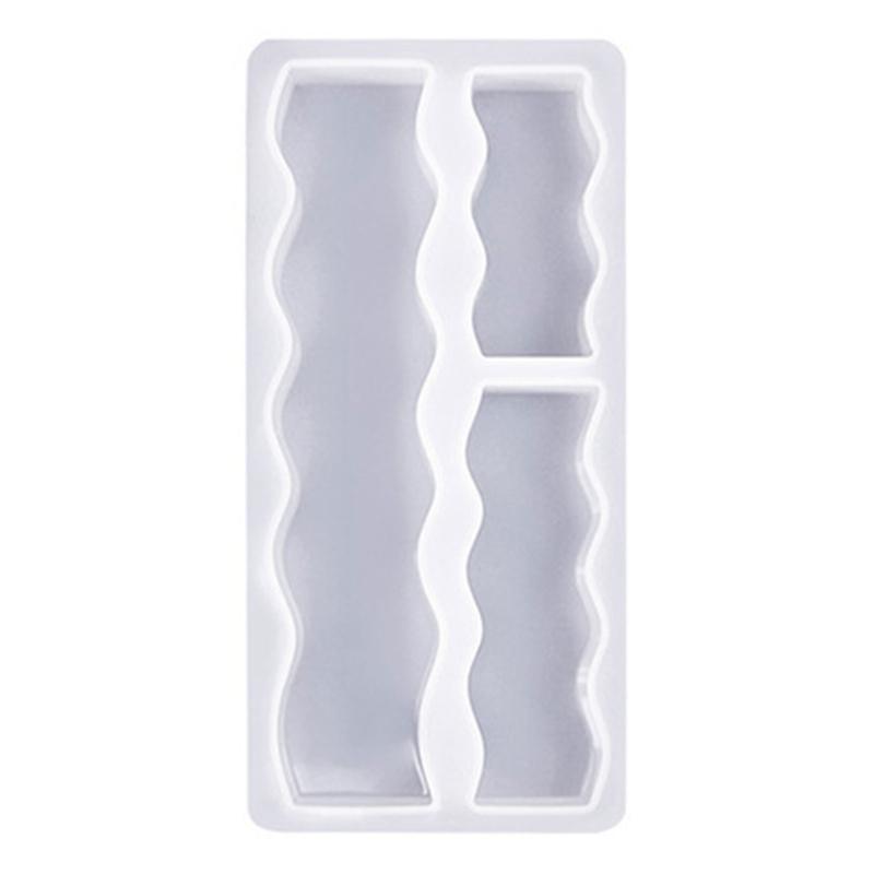 3-in-1 Candle Molds Long Candle Molds Waving/Heart Candle Molds for Making Candle Soap Baking DIY Craft Valentines Gift