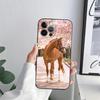 Black White Horses Galloping Phone Case for iPhone 11 15 Pro Max Case Coque 14 Plus 13 Pro 12 X XS XR 7 8 SE 2020 TPU Soft Cover