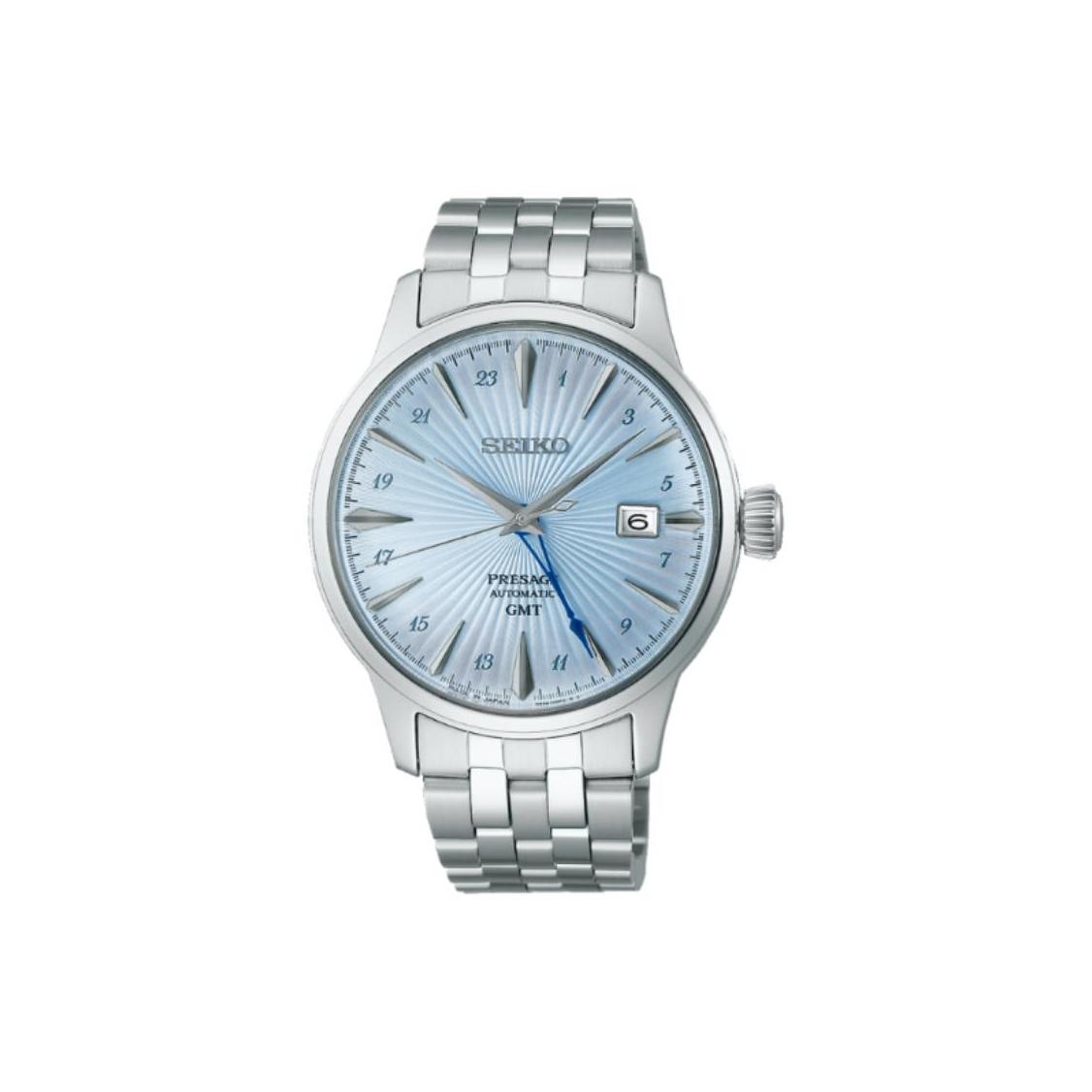 

Seiko Presage Series 50m Waterproof Automatic Mechanical Movement Stainless Steel Watch Blue Dial Men watches SARY241 Blue Dial