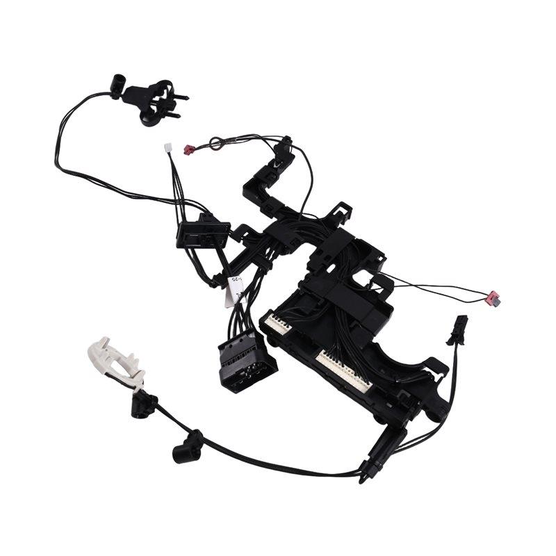 

For BMW F32 X5 X6 F10 LCI 63117355073 Headlight Wiring Harness No Follow-Up Test Leads Included Black Left side