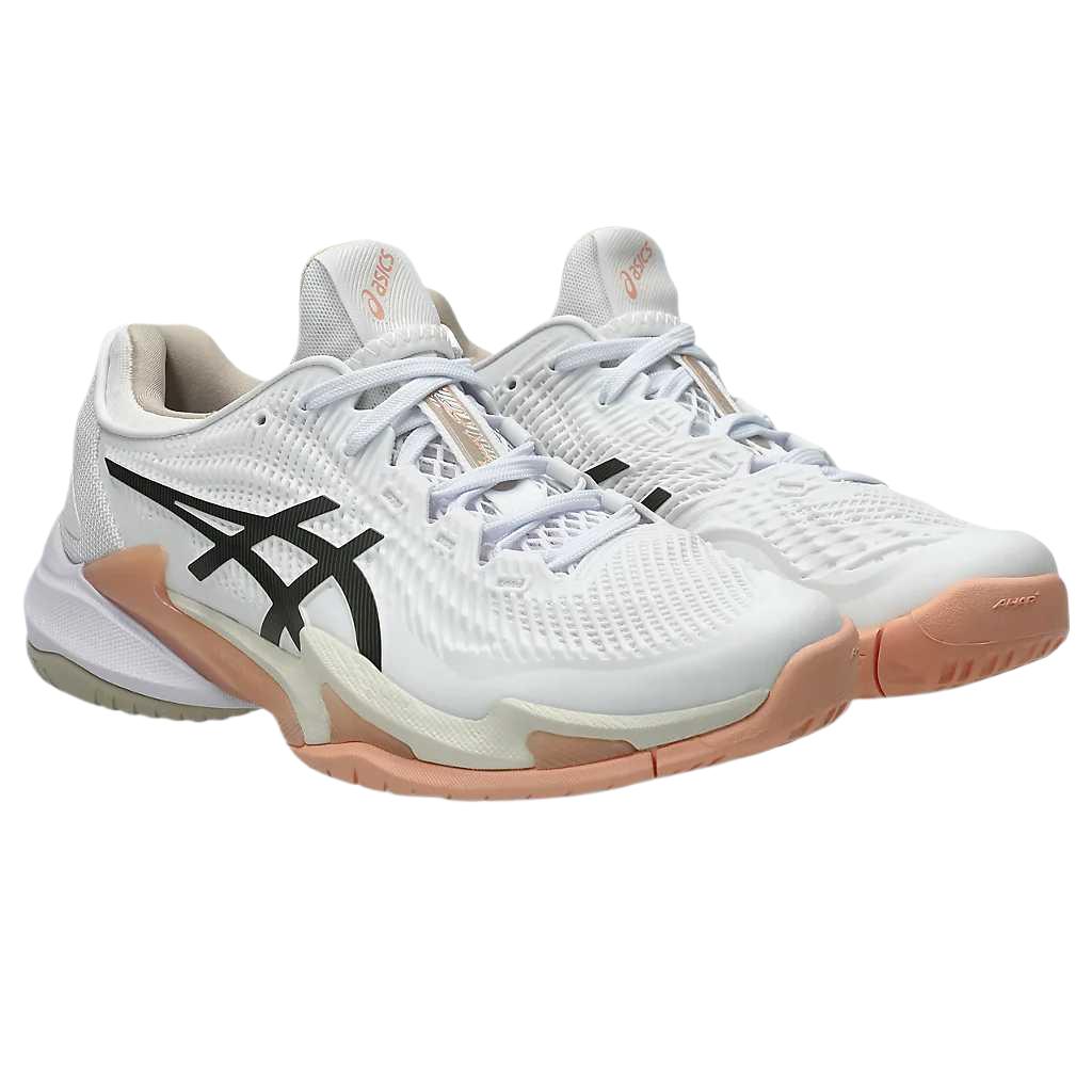 Asics Court FF 3 Lace-Up Thick Sole Round Toe Low-Top Tennis Shoes Women Sneakers 1042A220-108