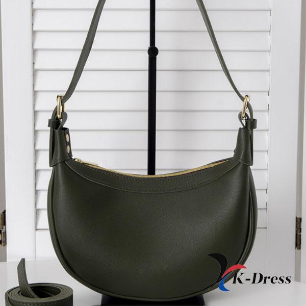Bolsa de ombro transversal meia-lua bidirecional (5 cores)